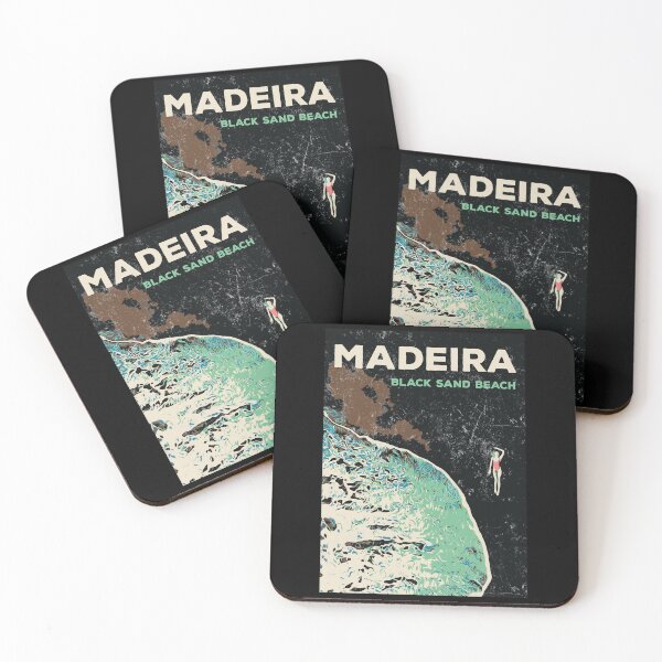 Item preview, Madeira's Black Sand Beach lady illustration, Portugal designed and sold by Lemomo-artworks.
