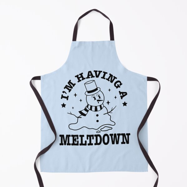 Item preview, I'm Having A Meltdown Cute Snowman Black Line designed and sold by ArtMeetsPizza.