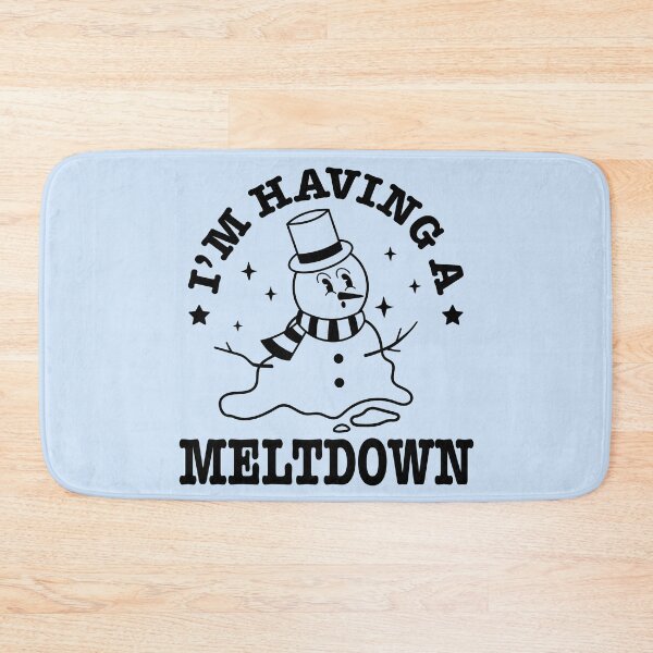 Item preview, I'm Having A Meltdown Cute Snowman Black Line designed and sold by ArtMeetsPizza.