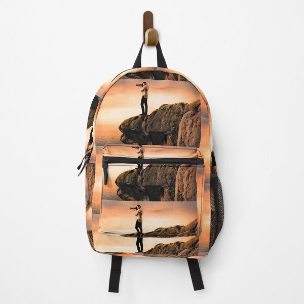 Item preview, Sunset photographer standing on a rock designed and sold by wide26.