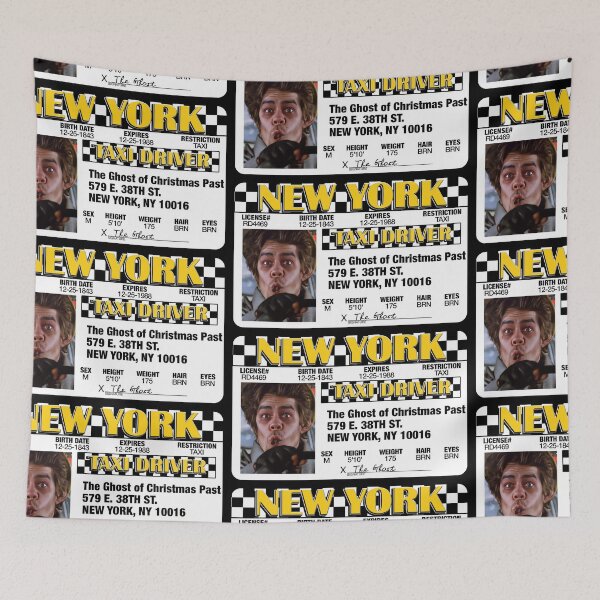 Item preview, Ghost of Christmas Past Taxi License / Scrooged designed and sold by ourkid.