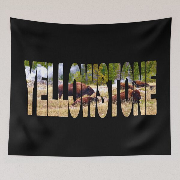 Item preview, YELLOWSTONE - Bison in the Grass - Wyoming USA designed and sold by Adam Gormley.