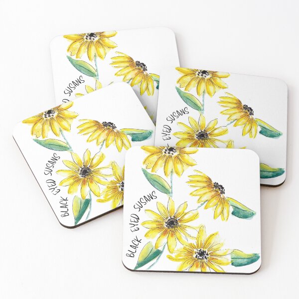 Item preview, Black Eyed Susans Watercolor designed and sold by Color Chicago.