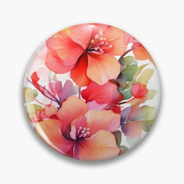 Item preview, Orange Begonia Flower Watercolor designed and sold by Bomba Visual.