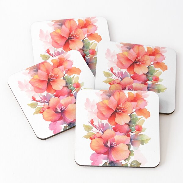 Item preview, Orange Begonia Flower Watercolor designed and sold by Bomba Visual.
