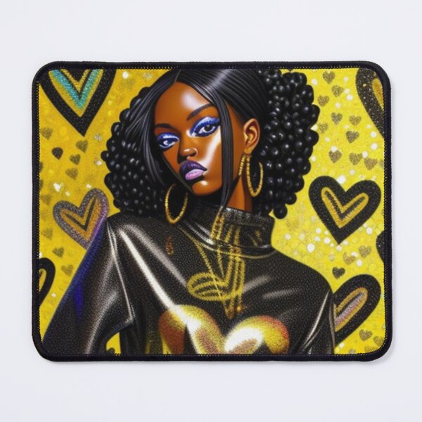 Item preview, Black heart fashion print designed and sold by Roxburylane.