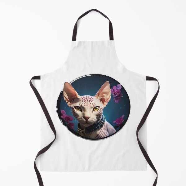 Item preview, A Sphynx Cat with Yellow Eyes and a Collar designed and sold by Robo-toons.