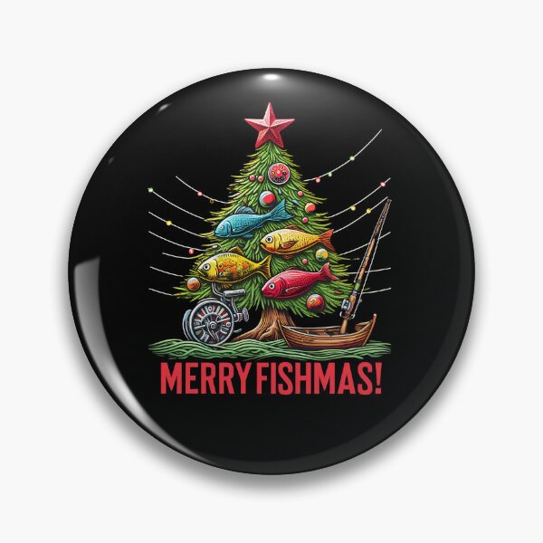 Item preview, Merry Fishmas Christmas Tree Fish Funny Fishing designed and sold by AquariumExp.