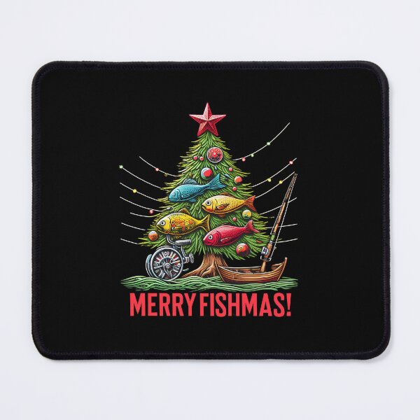 Item preview, Merry Fishmas Christmas Tree Fish Funny Fishing designed and sold by AquariumExp.