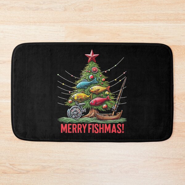 Item preview, Merry Fishmas Christmas Tree Fish Funny Fishing designed and sold by AquariumExp.