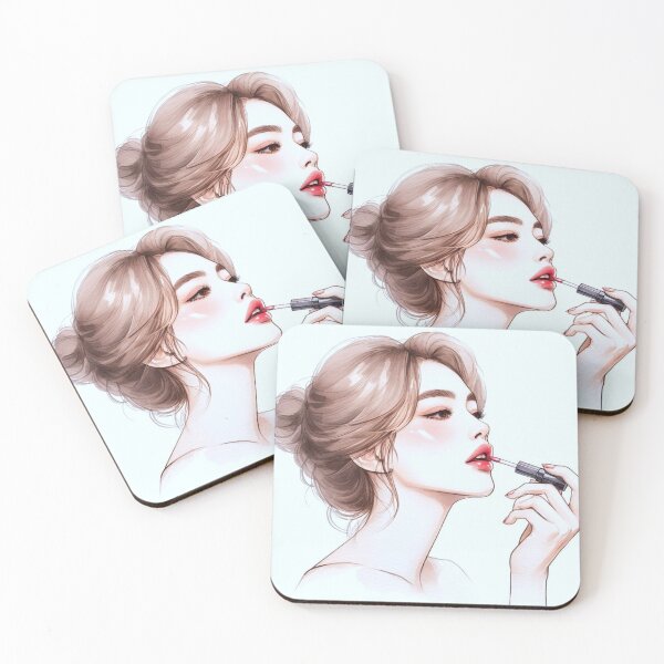 Item preview, A woman applying lipstick. designed and sold by growing-mom.