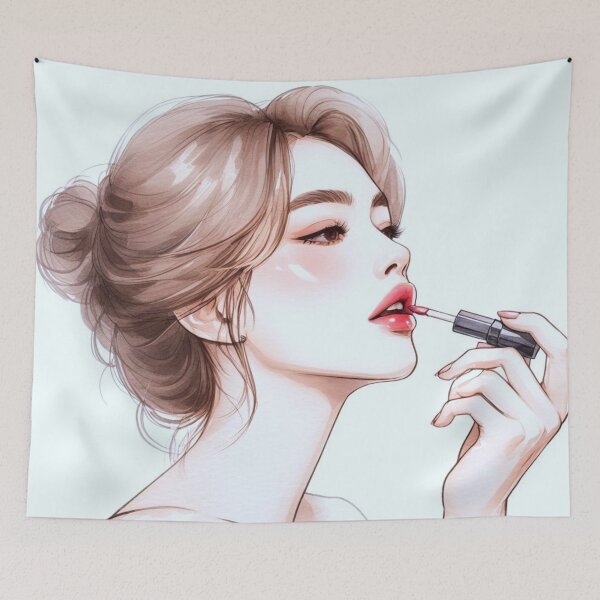 Item preview, A woman applying lipstick. designed and sold by growing-mom.