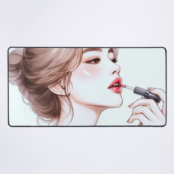 Item preview, A woman applying lipstick. designed and sold by growing-mom.