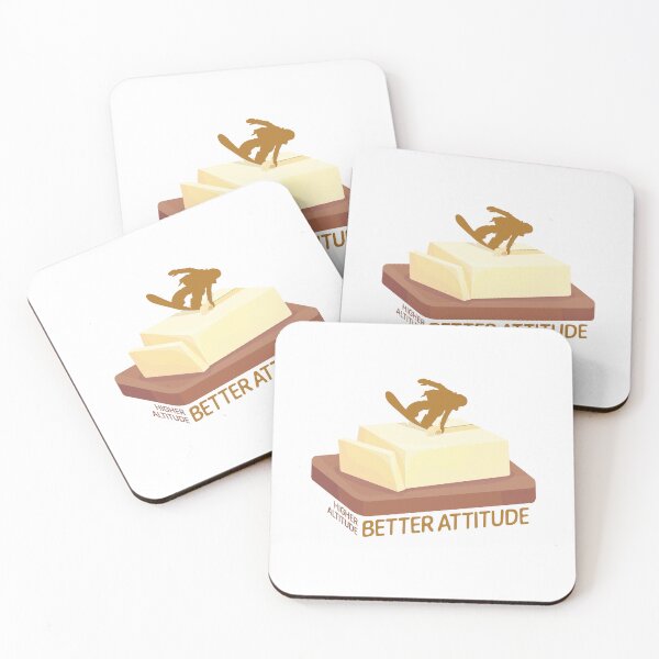 Item preview, Snowboard Butter Carving | Higher Altitude Better Attitude designed and sold by KlehmInTime.