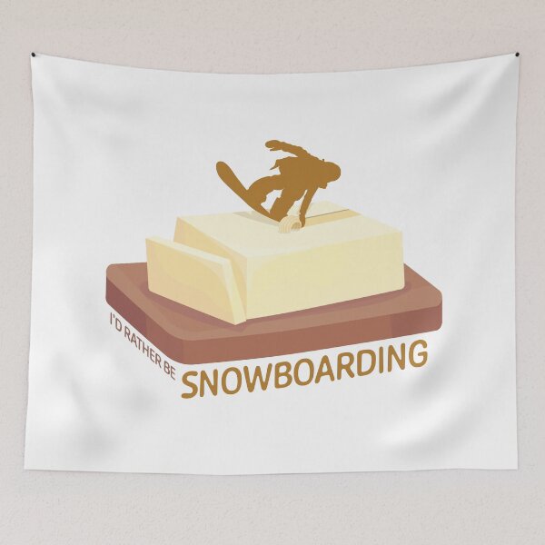 Item preview, Snowboard Butter Carving | I'd Rather Be Snowboarding designed and sold by KlehmInTime.