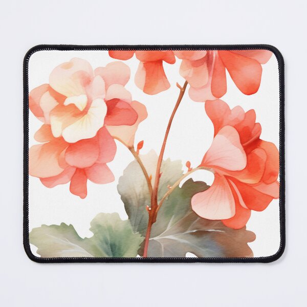 Item preview, Orange Begonia Flower Watercolor designed and sold by Bomba Visual.