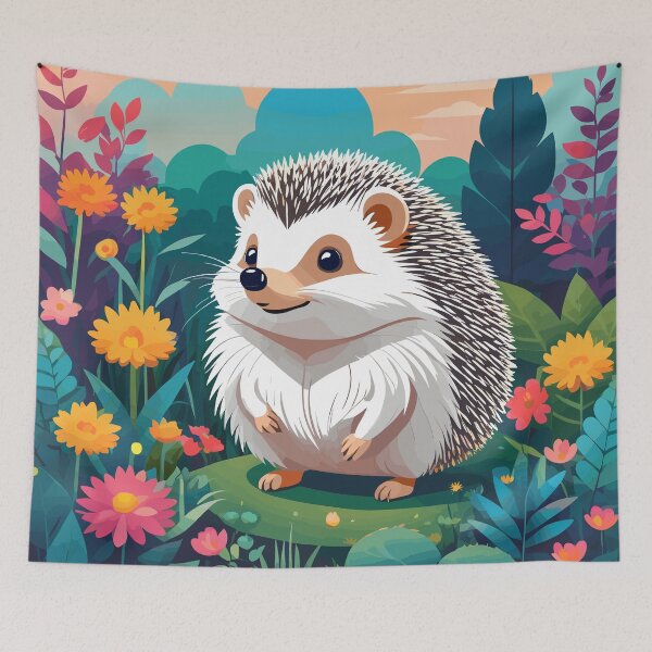 Item preview, Hedgehog Artwork designed and sold by WildlifeInc.