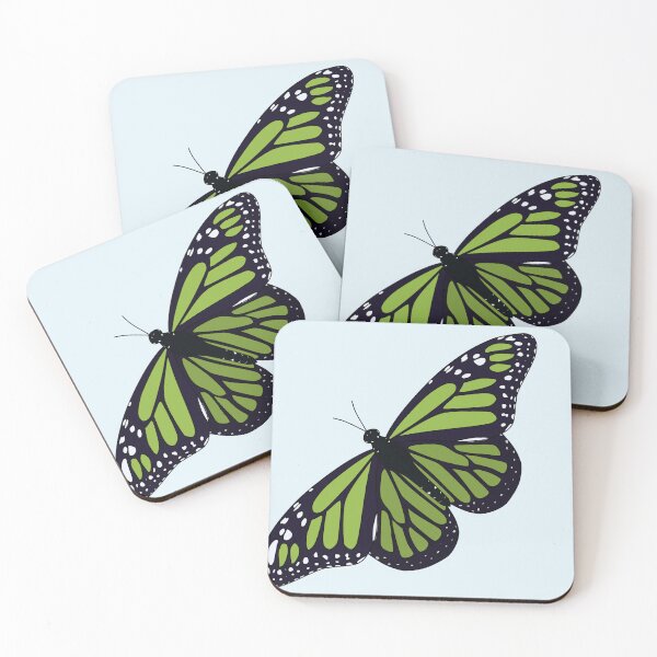 Item preview, Muted Yellow Green Butterfly designed and sold by Cutsiecottage.