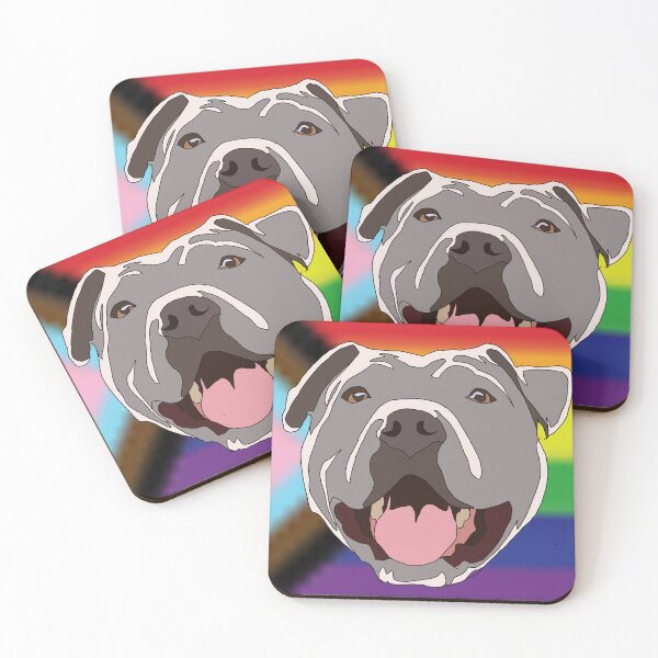 Item preview, Copy of Copy of Copy of Progress grey pitbull  designed and sold by LeahcarsArt.
