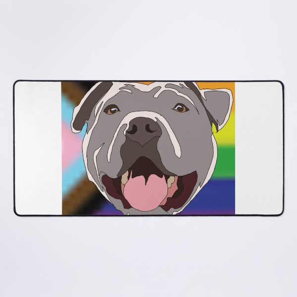 Item preview, Copy of Copy of Copy of Progress grey pitbull designed and sold by LeahcarsArt.