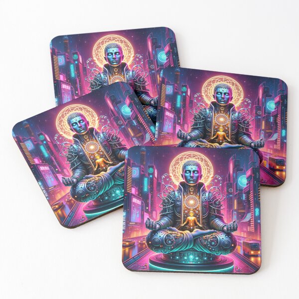 Item preview, Cyberpunk Buddha: Fusion of Spirituality designed and sold by william martz.