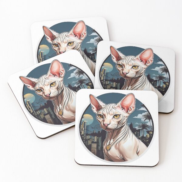 Item preview, A Sphydrah Cat with a City Skyline in The Background designed and sold by Robo-toons.