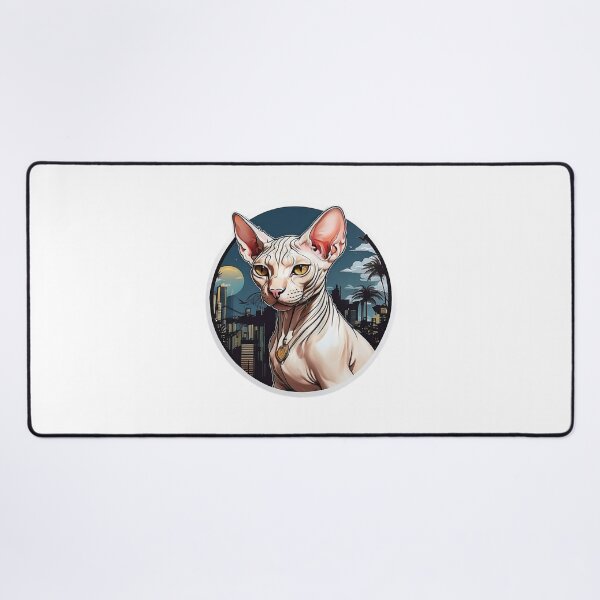 Item preview, A Sphydrah Cat with a City Skyline in The Background designed and sold by Robo-toons.