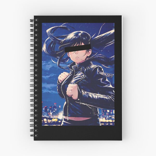 Item preview, Black Hair Anime Girl from a City at Night Ready for a Fight designed and sold by ConClaviConDio.