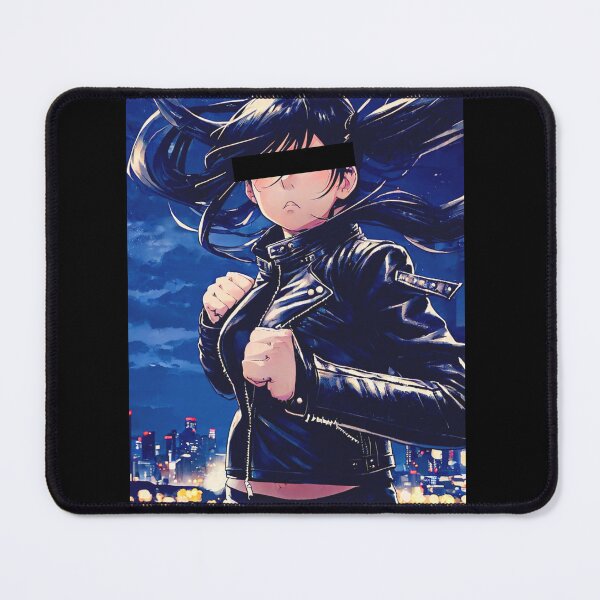 Item preview, Black Hair Anime Girl from a City at Night Ready for a Fight designed and sold by ConClaviConDio.