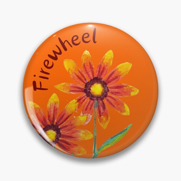 Item preview, Firewheel Watercolor designed and sold by Color Chicago.