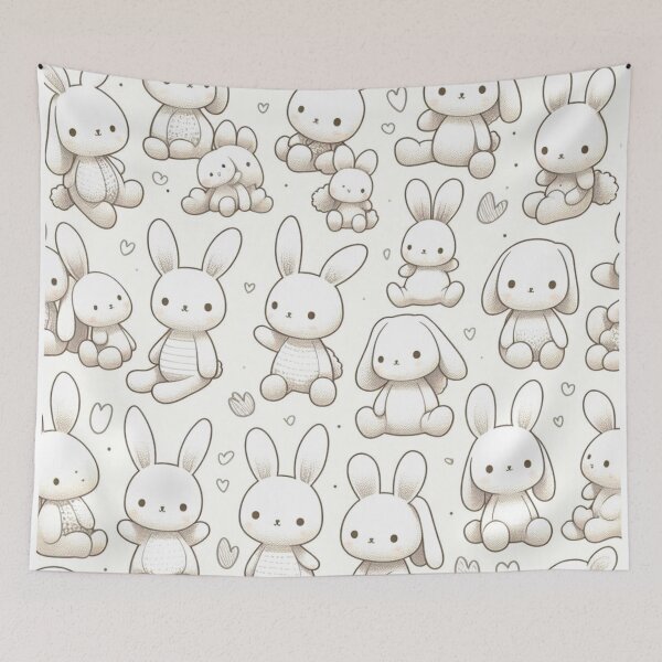 Item preview, Rabbit doll pattern. designed and sold by growing-mom.