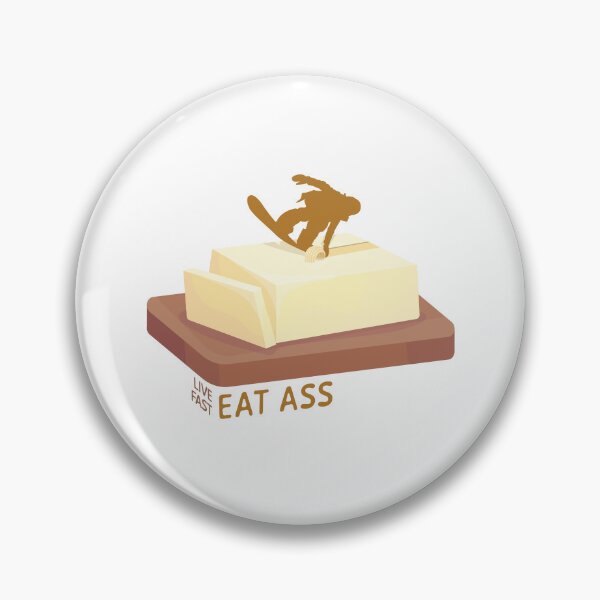 Item preview, Snowboard Butter Carving | Live Fast Eat Ass designed and sold by KlehmInTime.