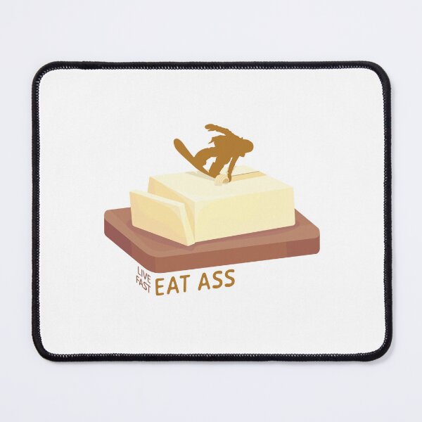 Item preview, Snowboard Butter Carving | Live Fast Eat Ass designed and sold by KlehmInTime.
