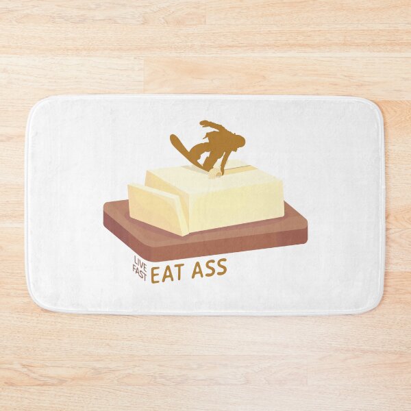 Item preview, Snowboard Butter Carving | Live Fast Eat Ass designed and sold by KlehmInTime.
