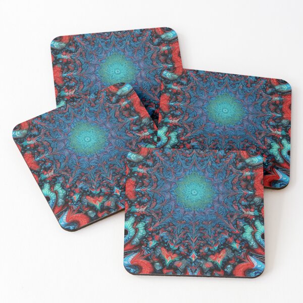 Item preview, Multicolor fractal mandala art modern painting 3d flowers To infinity designed and sold by Carlos Gudino.