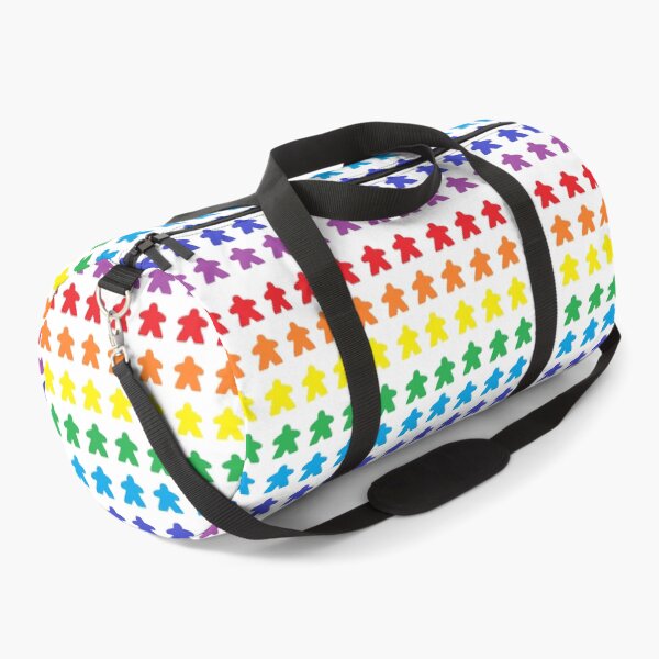 Item preview, Mini Colour Block Meeple Rainbow Tabletop Pride White Background designed and sold by JEL-Designs.