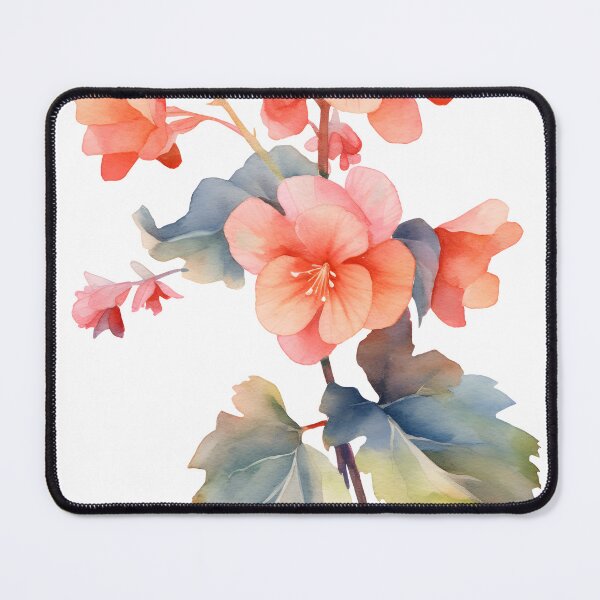 Item preview, Orange Begonia Flower Watercolor designed and sold by Bomba Visual.
