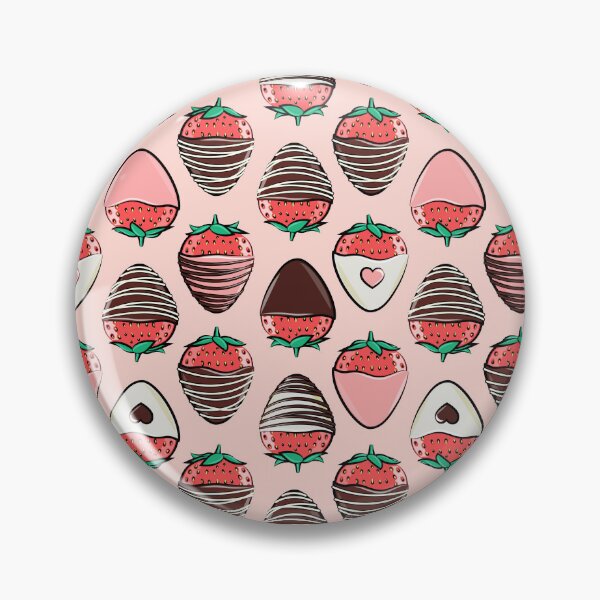 Item preview, Chocolate Covered Strawberries - Valentine - Pink designed and sold by littlearrow.
