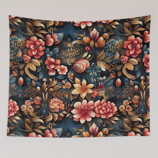 Aperçu de l'œuvre Motif floral élégant d'Espagne créée et vendue par ArtyArtArtist.