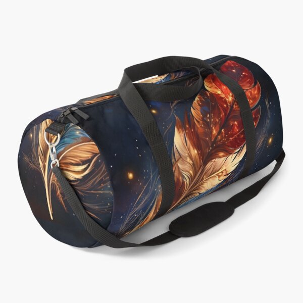 Item preview, Colorful cosmic feather art print designed and sold by dcrc.