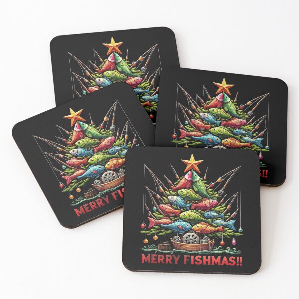 Item preview, Merry Fishmas Fish Funny Fishing Christmas Tree designed and sold by AquariumExp.