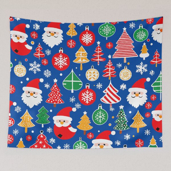 Item preview, Christmas colorful elements pattern designed and sold by tinytwist.