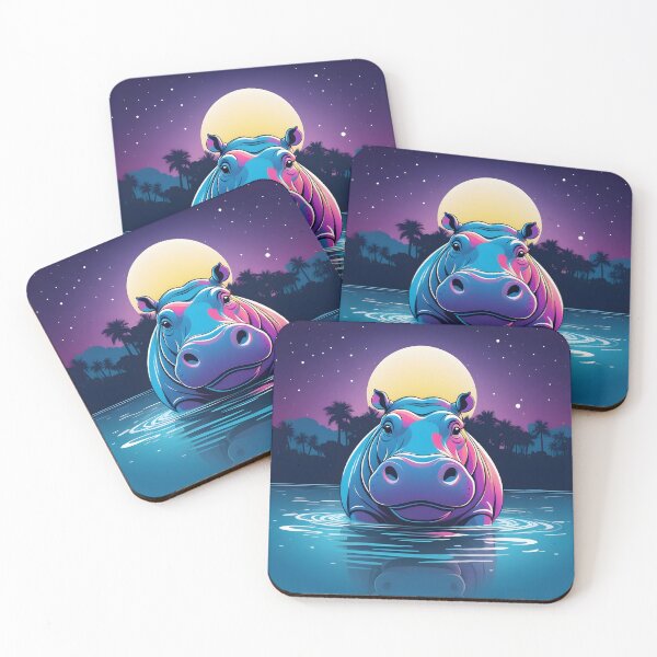 Item preview, Hippo Artwork designed and sold by WildlifeInc.