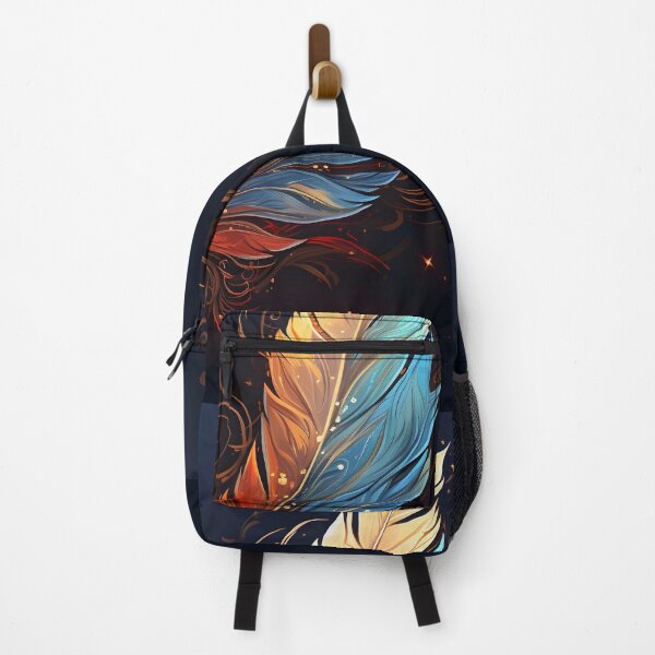 Item preview, Colorful cosmic feather art print designed and sold by dcrc.