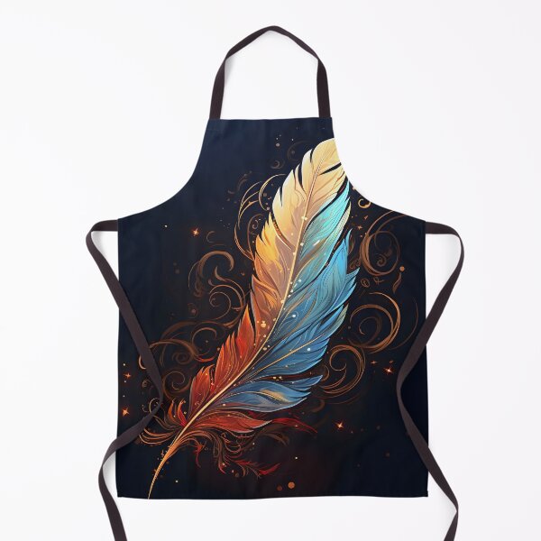 Item preview, Colorful cosmic feather art print designed and sold by dcrc.