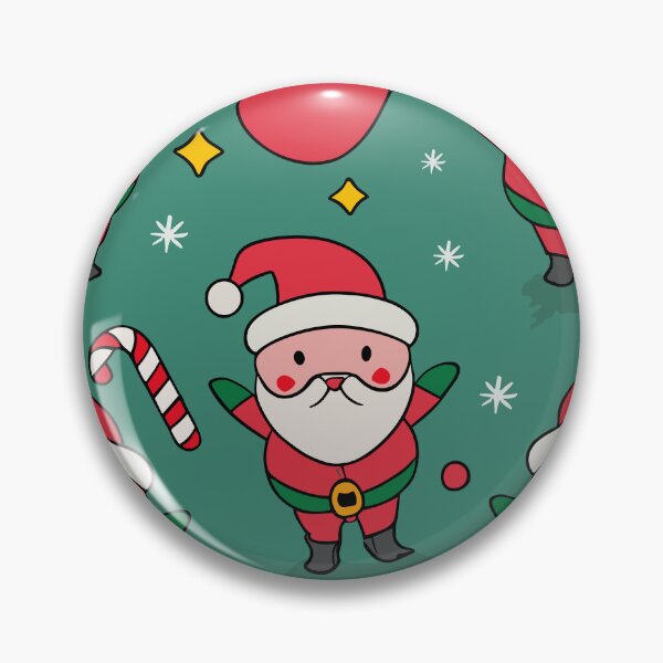 Item preview, Christmas colorful santa pattern designed and sold by tinytwist.