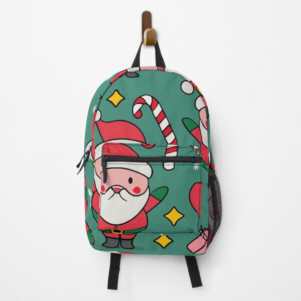 Item preview, Christmas colorful santa pattern designed and sold by tinytwist.