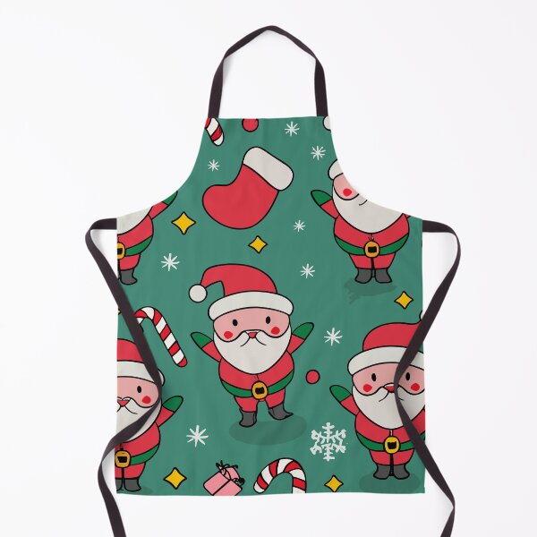 Item preview, Christmas colorful santa pattern designed and sold by tinytwist.