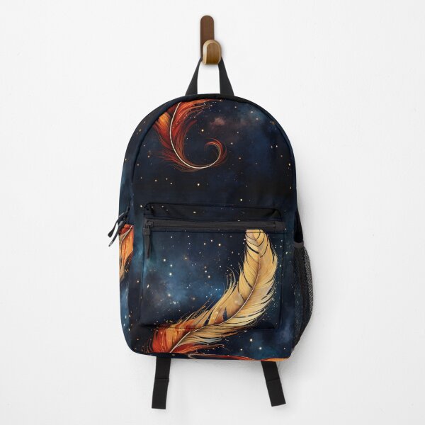 Item preview, colorful cosmic feather art print designed and sold by dcrc.