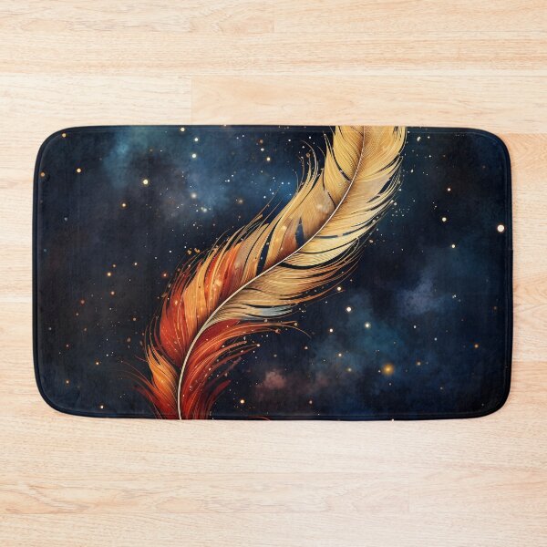 Item preview, colorful cosmic feather art print designed and sold by dcrc.